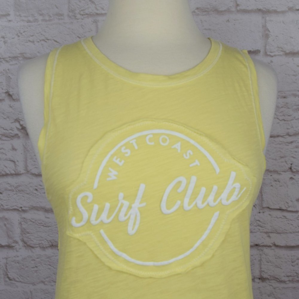 NWT Free People Martine Tank Top Electric Lemon Yellow Sleeveless Women's Small - Picture 7 of 10